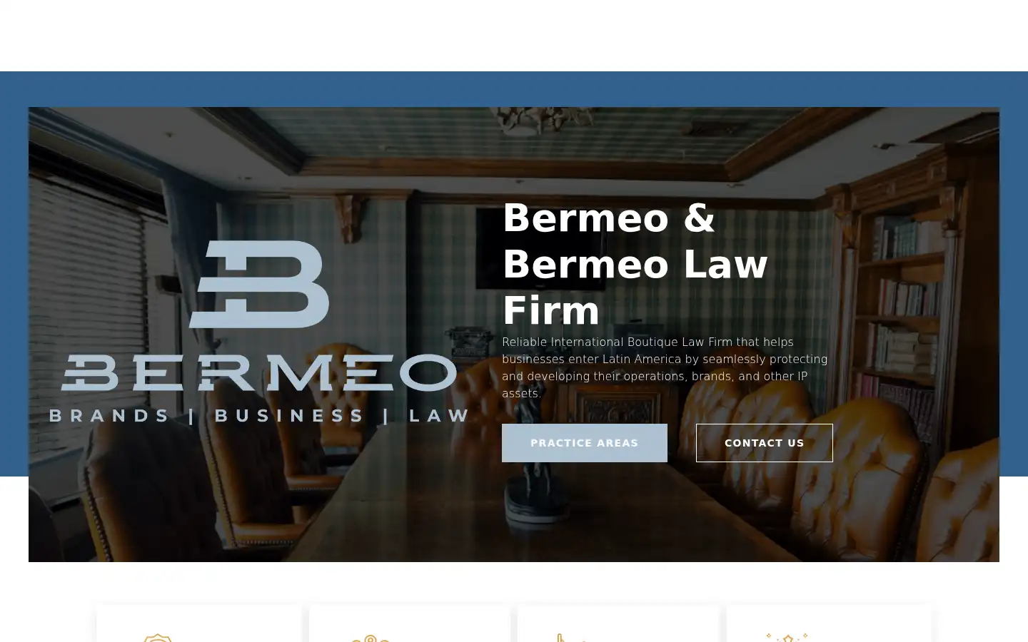 Screenshot of bermeolaw.com