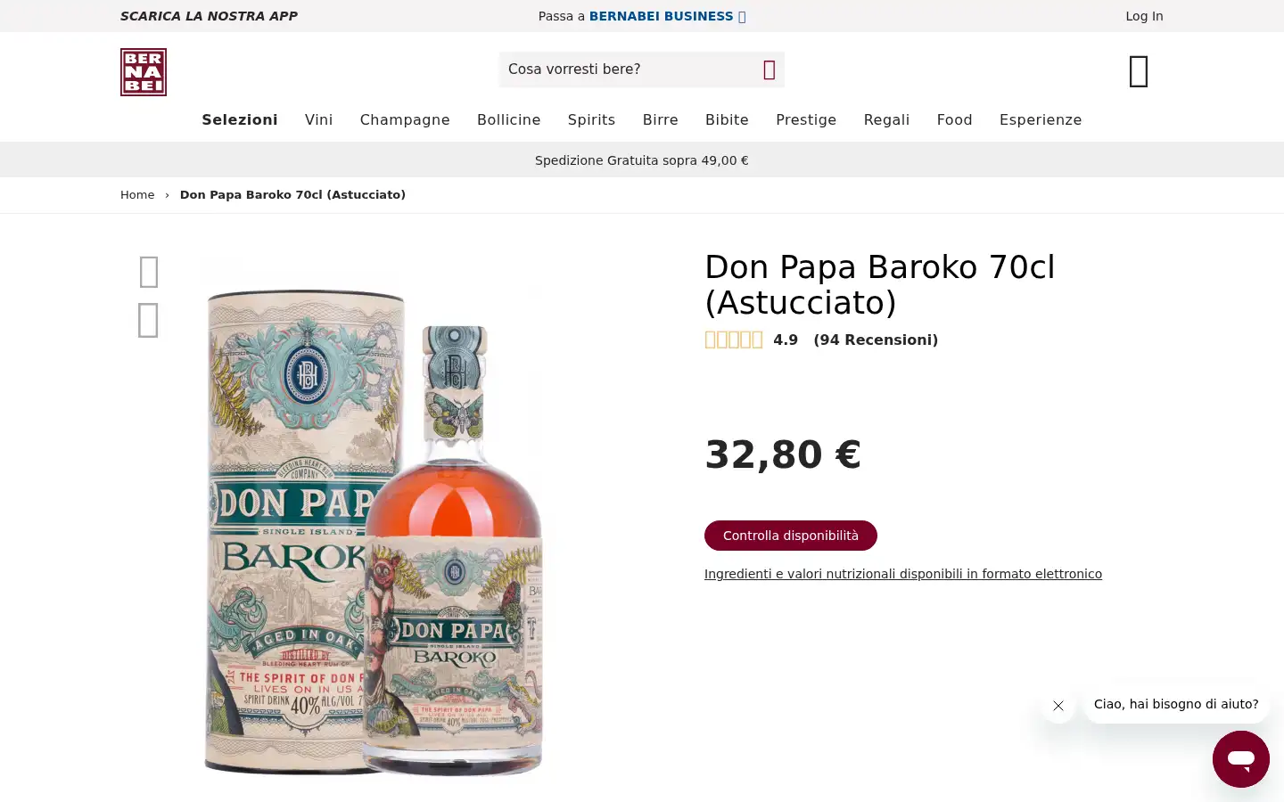 Screenshot of bernabei.it