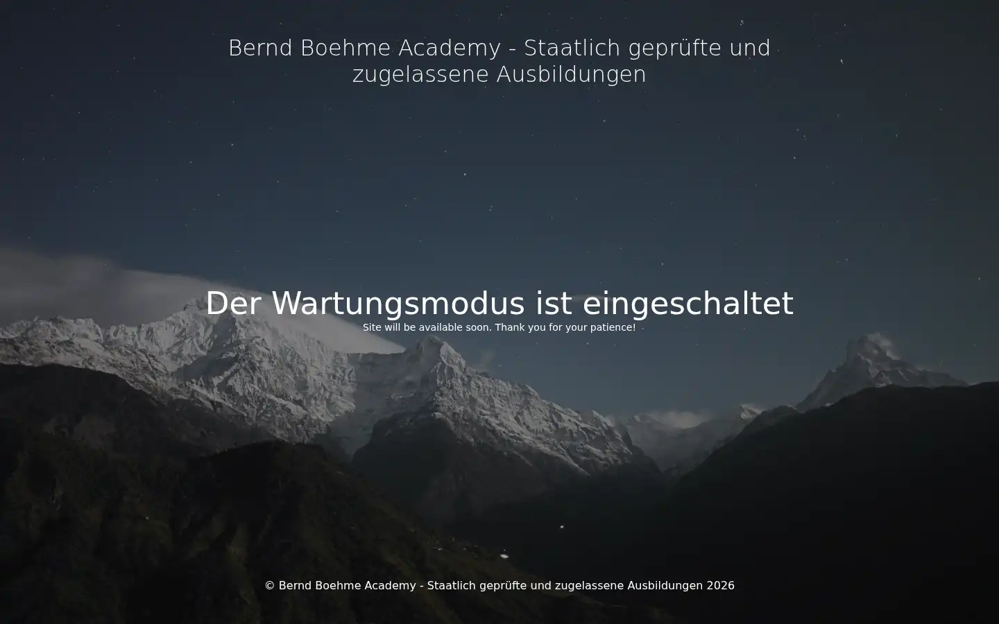 Screenshot of berndboehme.de