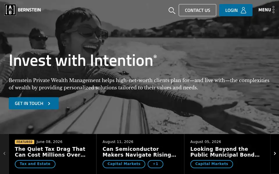 Screenshot of bernstein.com