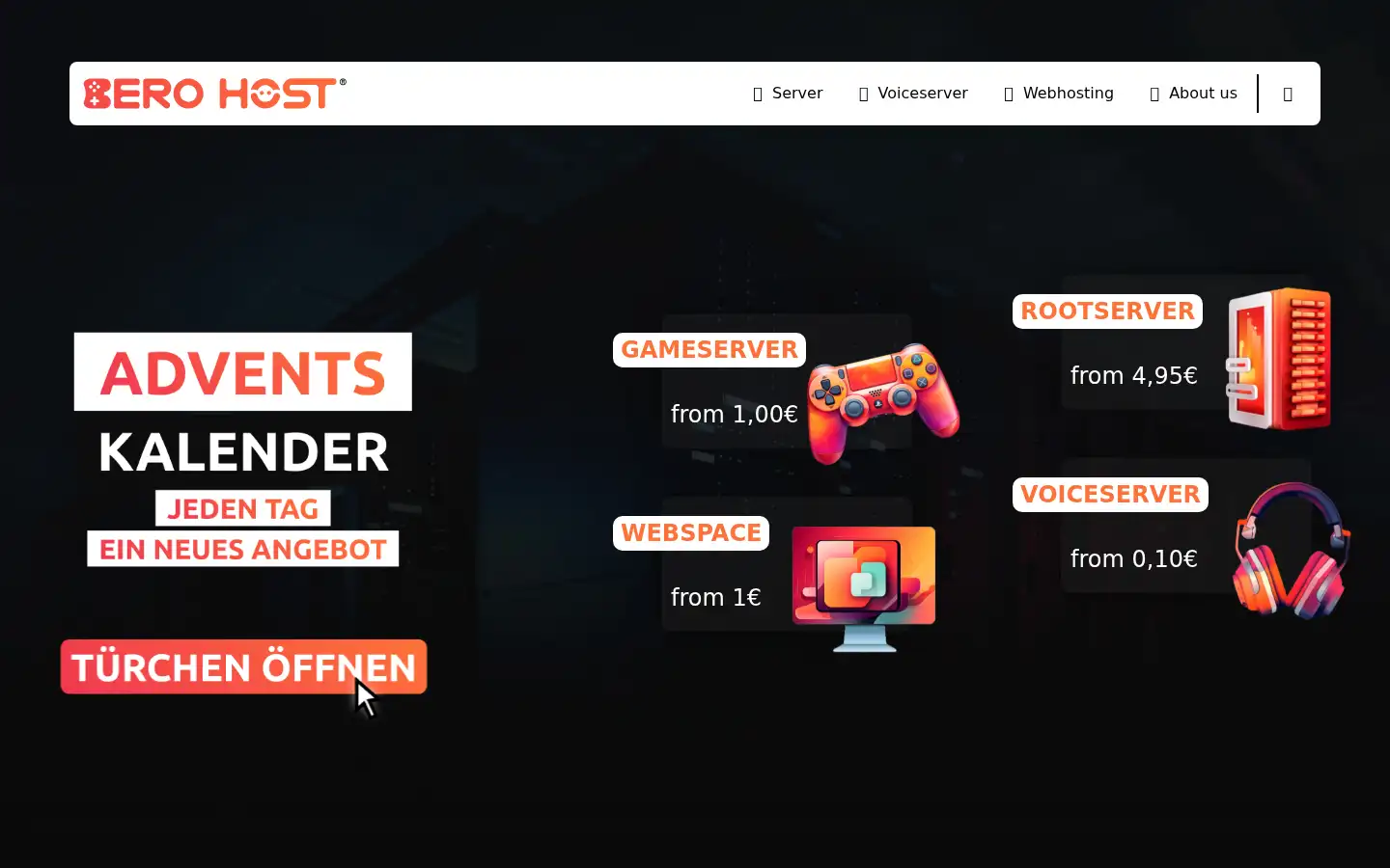 Screenshot of bero-host.de