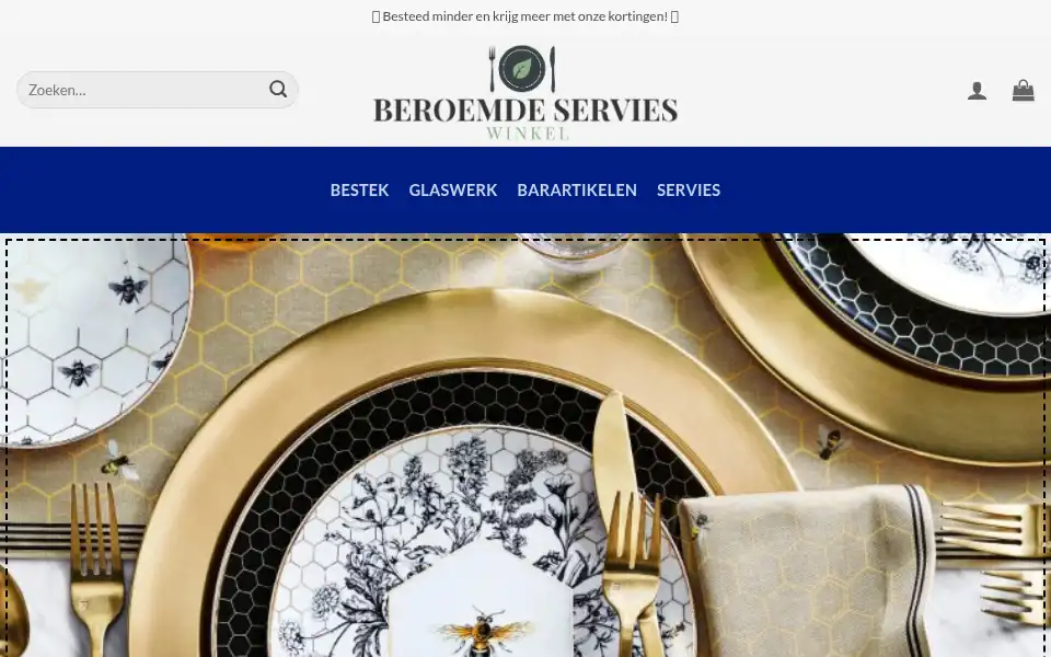 Screenshot of beroemdeservies.com