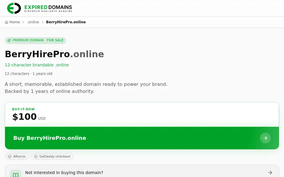 Screenshot of berryhirepro.online