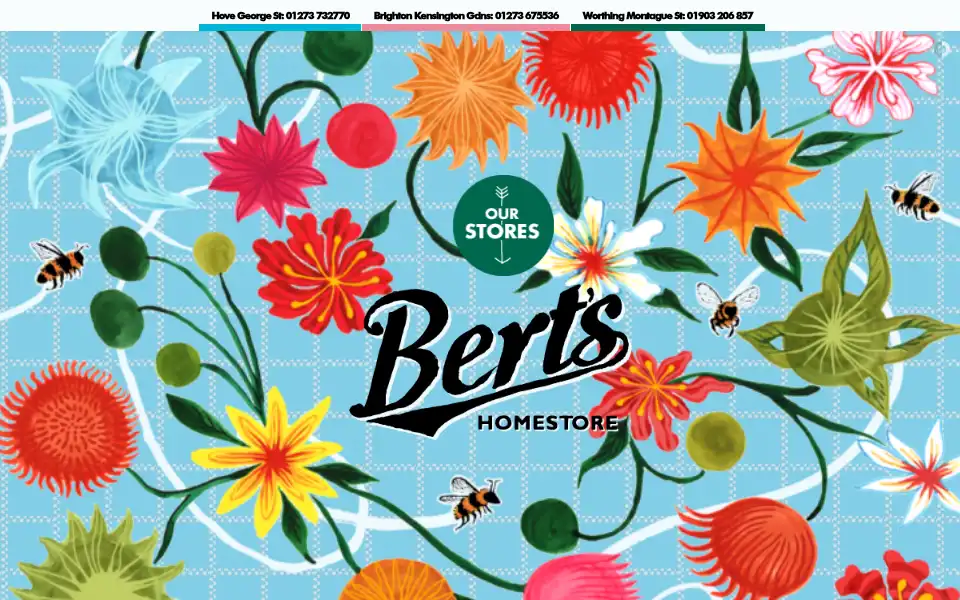 Screenshot of bertshomestore.co.uk