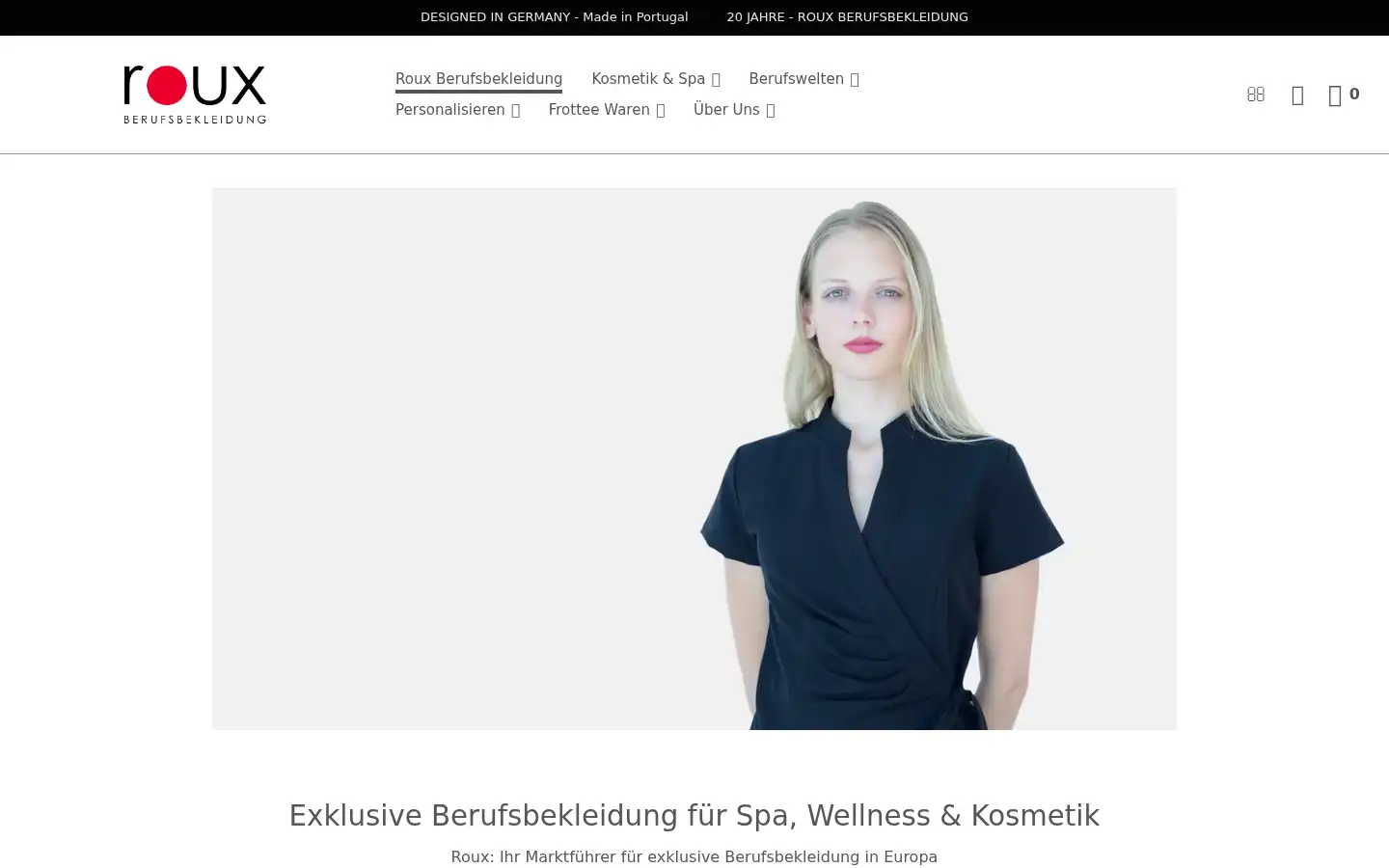 Screenshot of berufsbekleidung-roux.de
