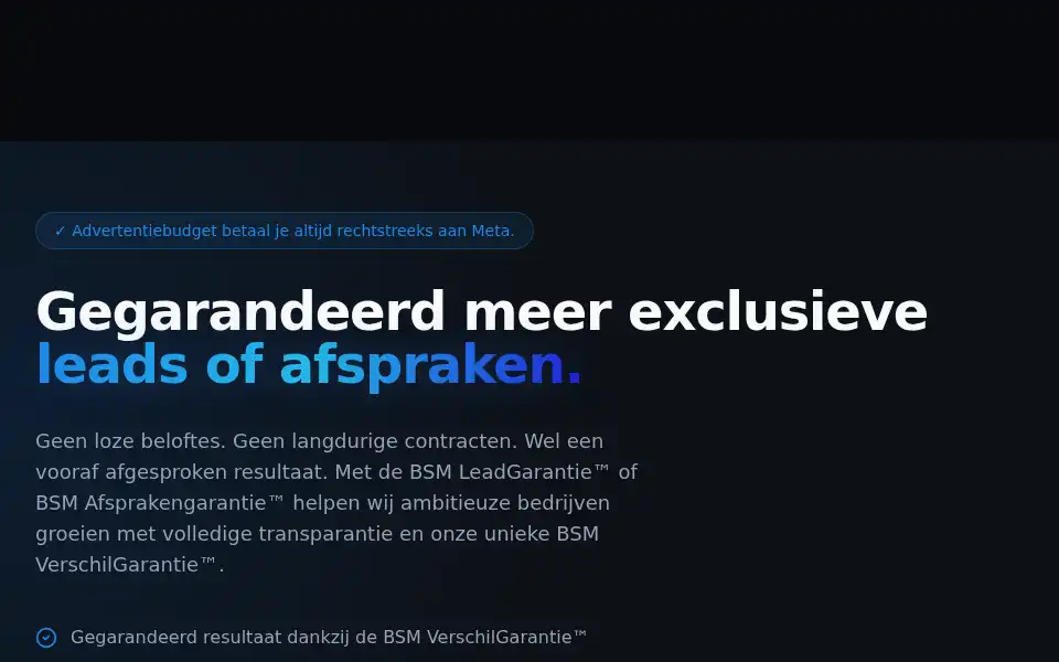 Screenshot of besocialmarketing.nl
