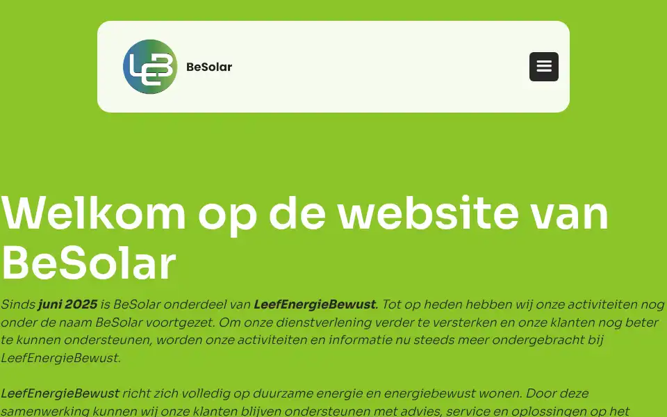 Screenshot of besolar.nl
