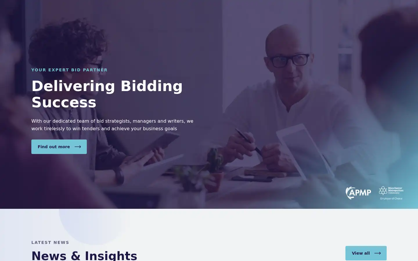 Screenshot of bespoke-bids.com