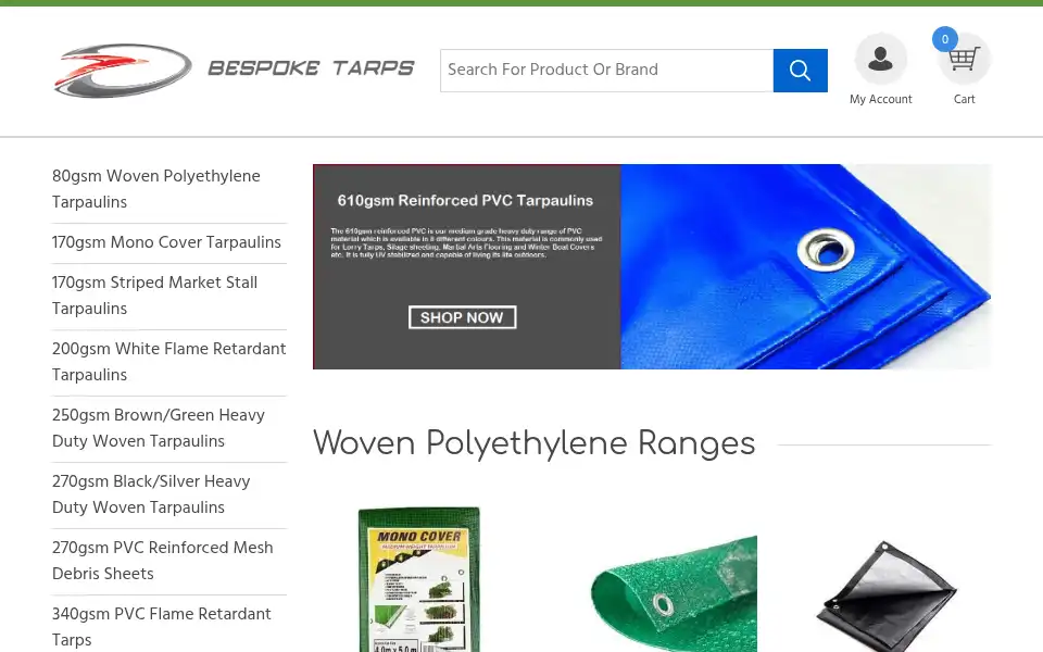 Screenshot of bespoke-tarps.co.uk