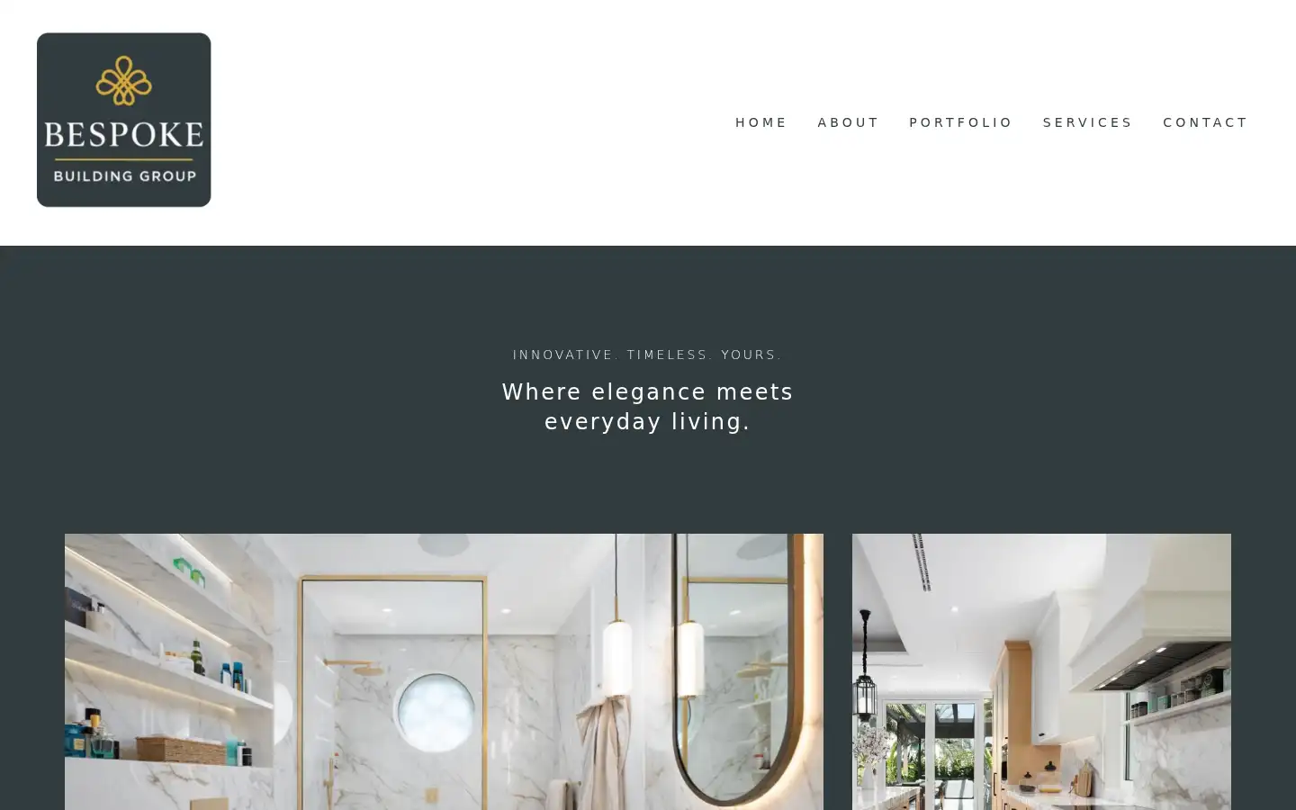 Screenshot of bespokebuildinggroup.co.uk
