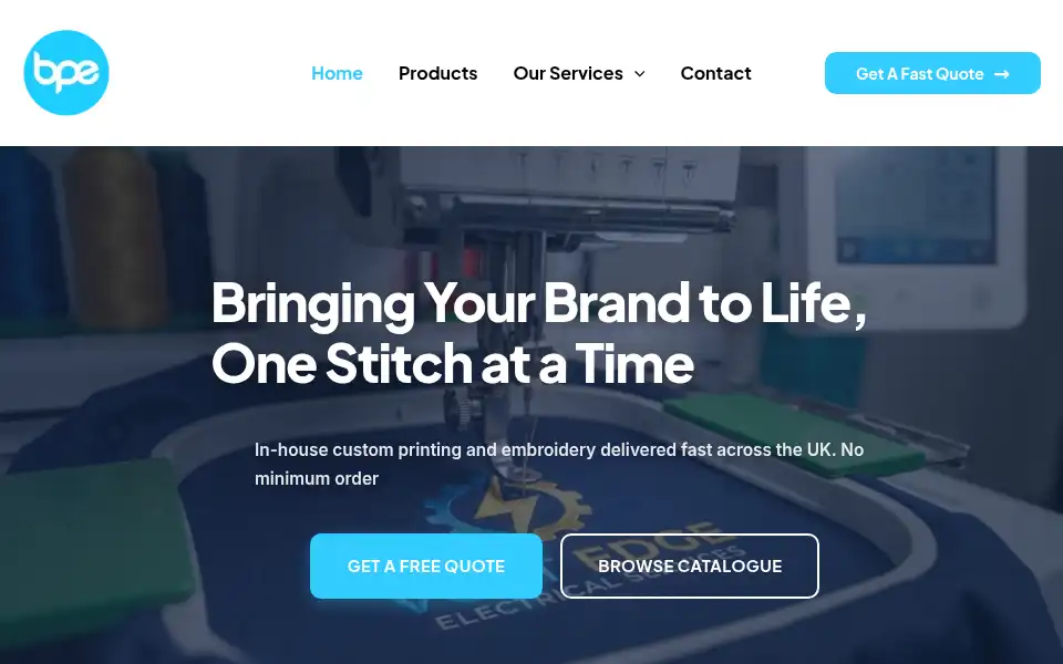 Screenshot of bespokeprintemb.co.uk
