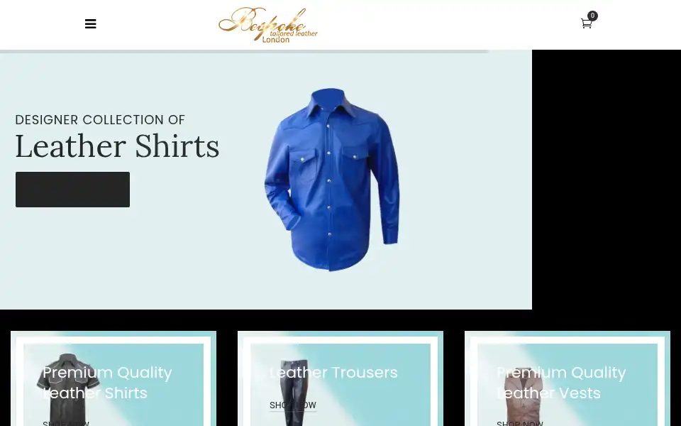 Screenshot of bespoketailoredleather.com