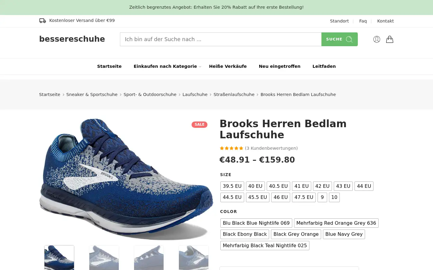 Screenshot of bessereschuhe.de