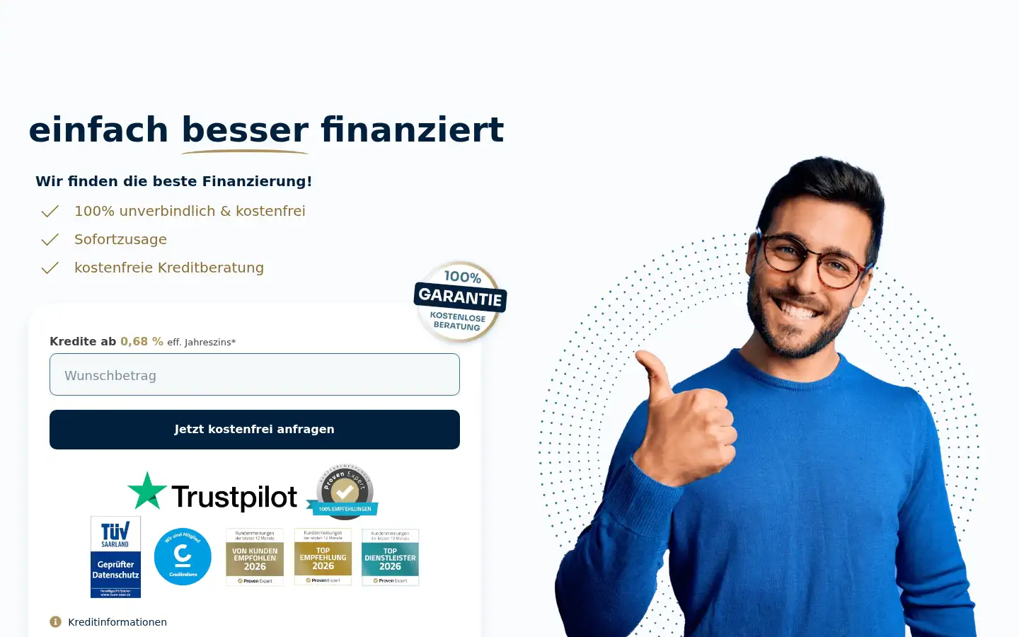 Screenshot of besserfinanz.de