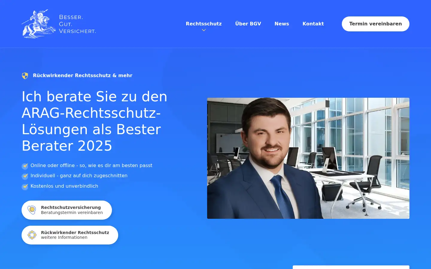 Screenshot of bessergutversichert.de