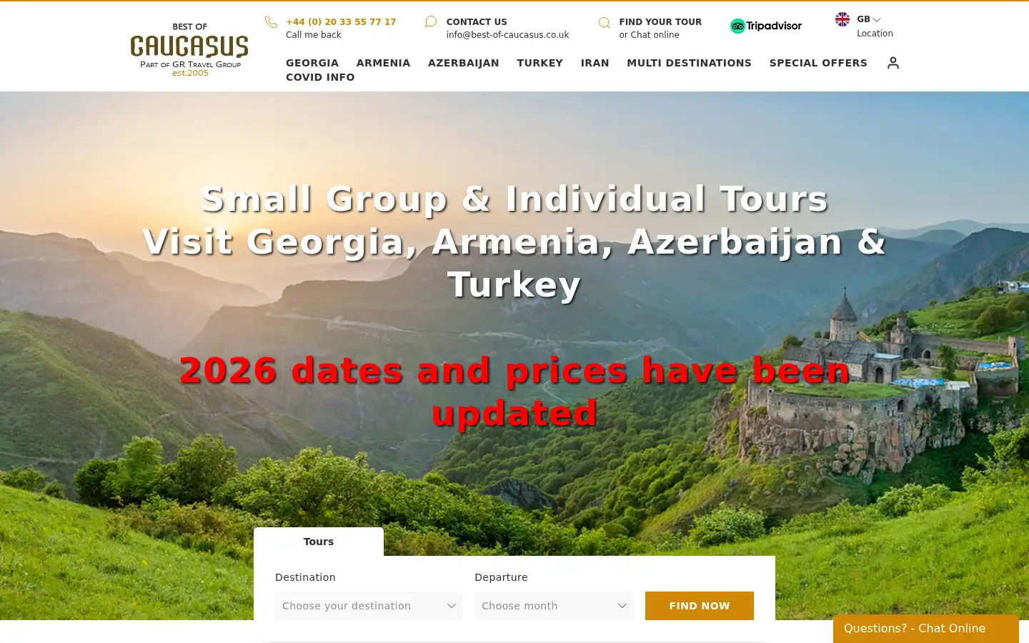 Screenshot of best-of-caucasus.co.uk