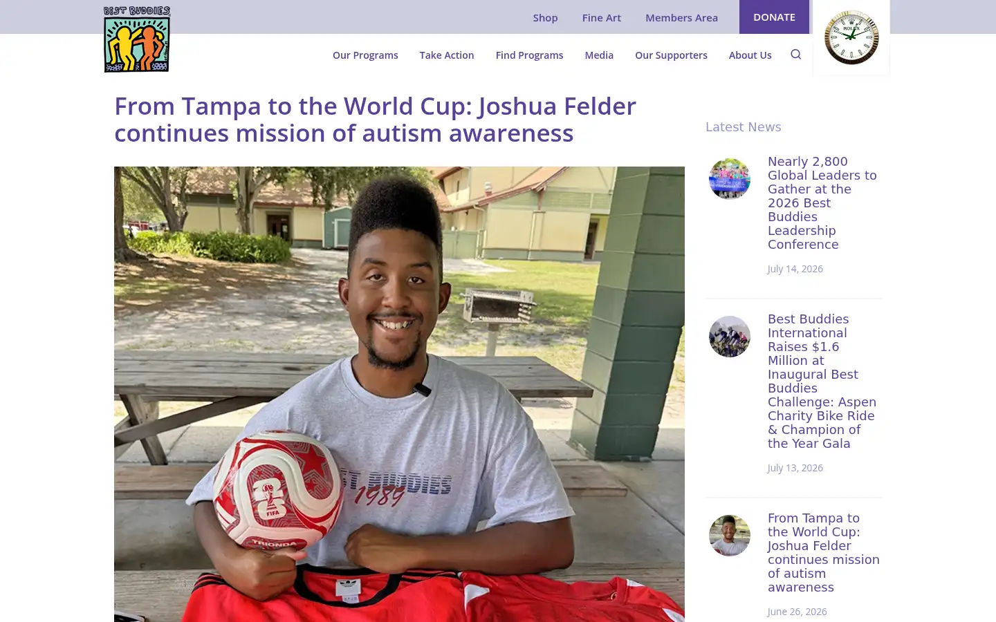Screenshot of bestbuddies.org