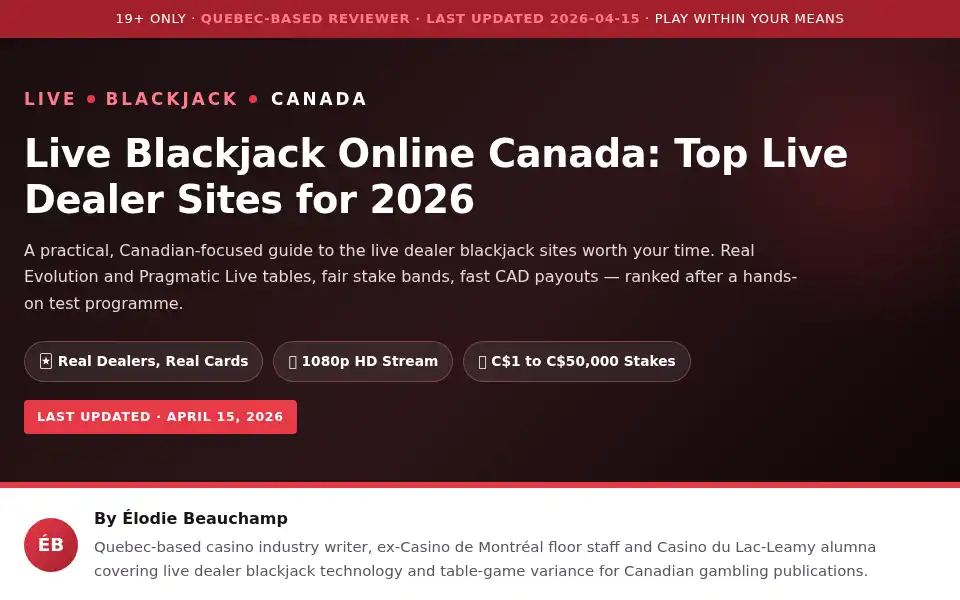 Screenshot of bestcanadian.casino