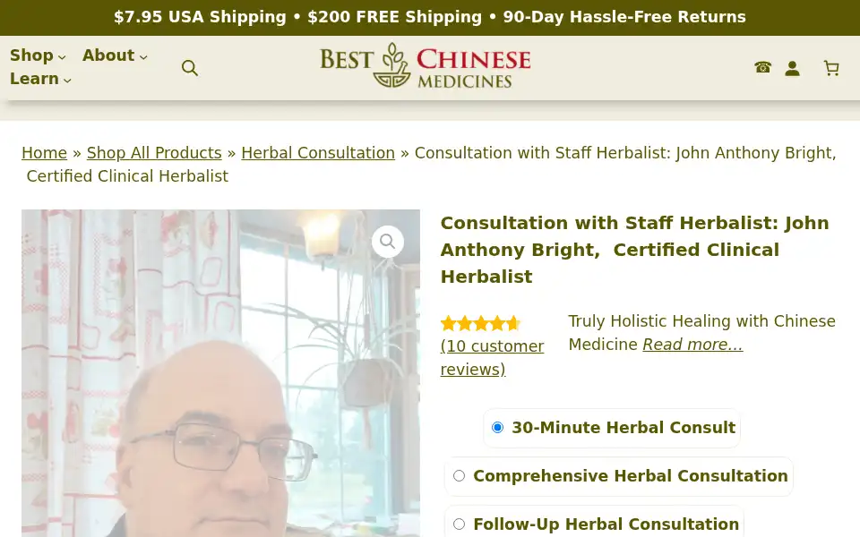 Screenshot of bestchinesemedicines.com