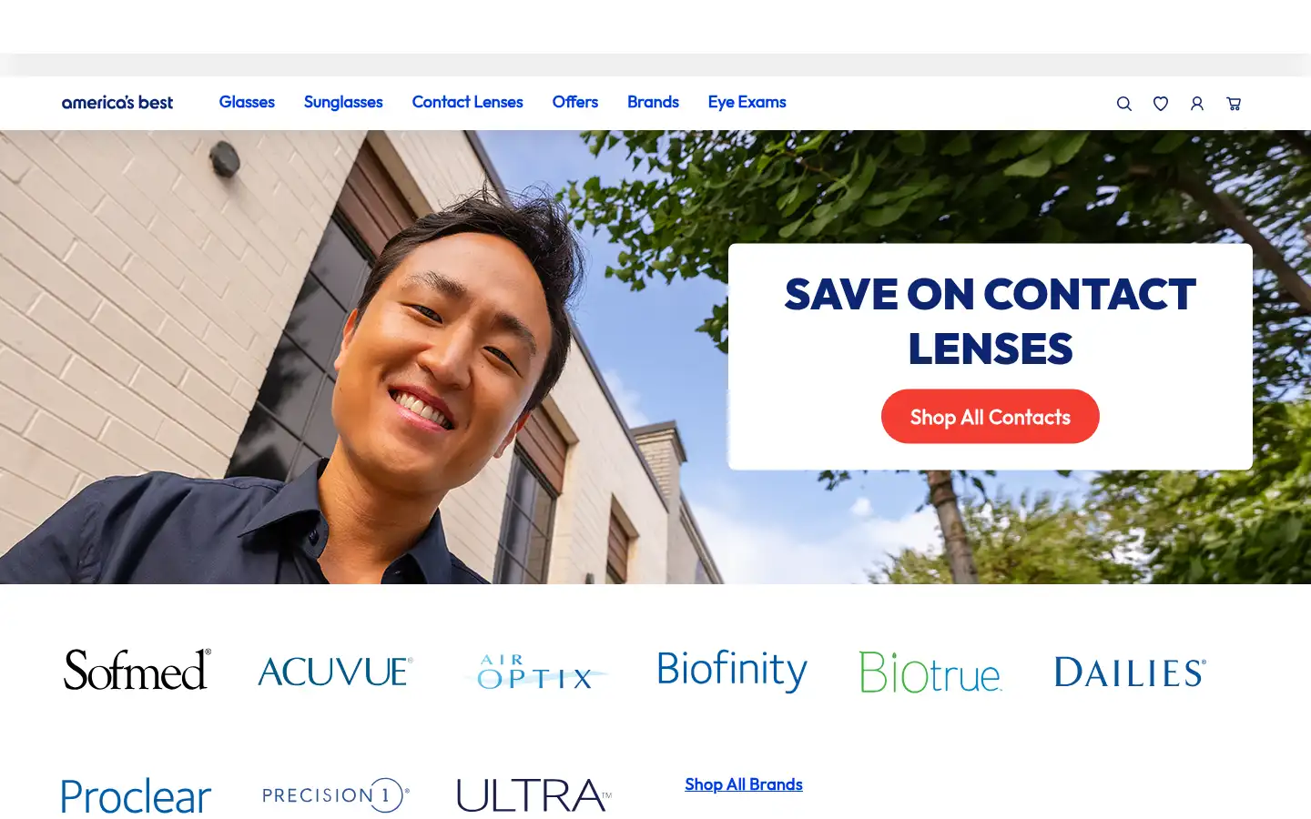 Screenshot of bestcontacts.com