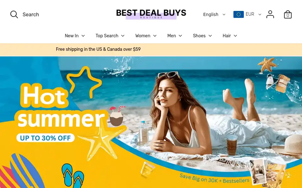 Screenshot of bestdealbuys.com