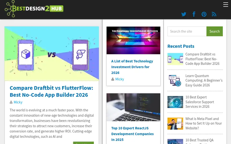 Screenshot of bestdesign2hub.com