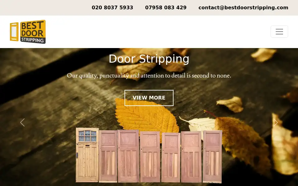 Screenshot of bestdoorstripping.com