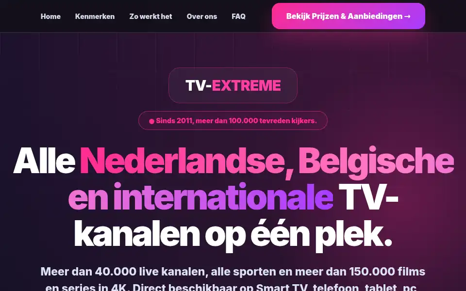 Screenshot of beste-tv-nederland.nl