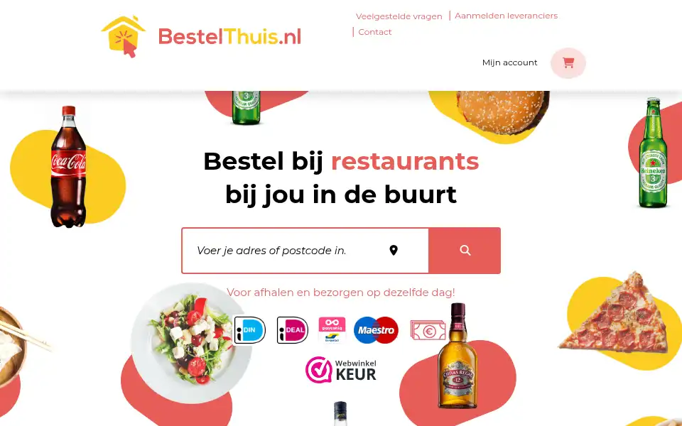 Screenshot of bestel-thuis.nl