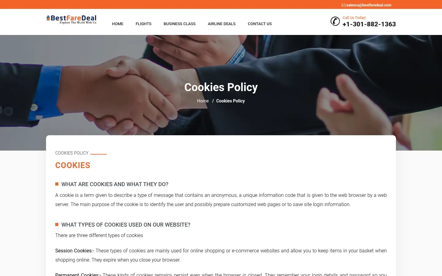 Screenshot of bestfaredeal.ca