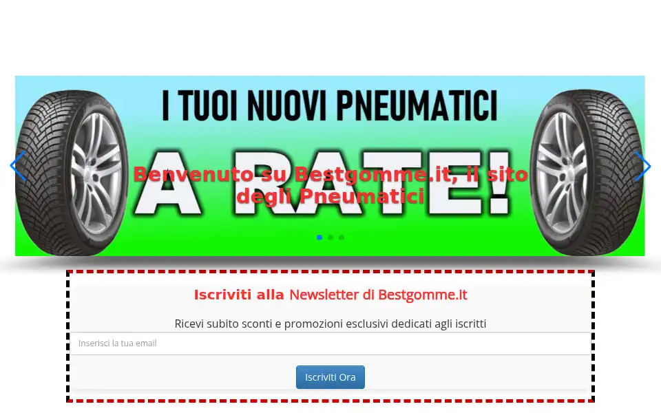 Screenshot of bestgomme.it