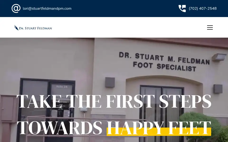 Screenshot of besthendersonpodiatrist.com