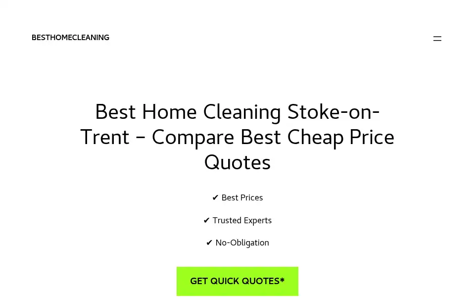 Screenshot of besthomecleaning.co.uk