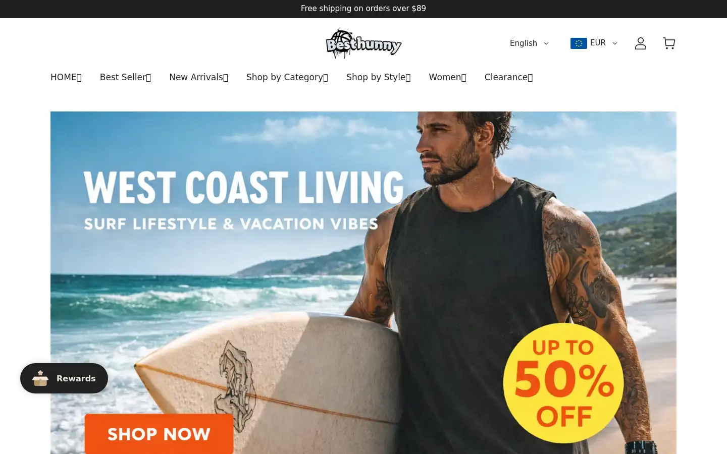 Screenshot of besthunny.com