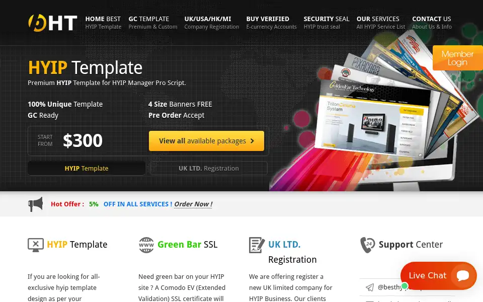 Screenshot of besthyiptemplate.com