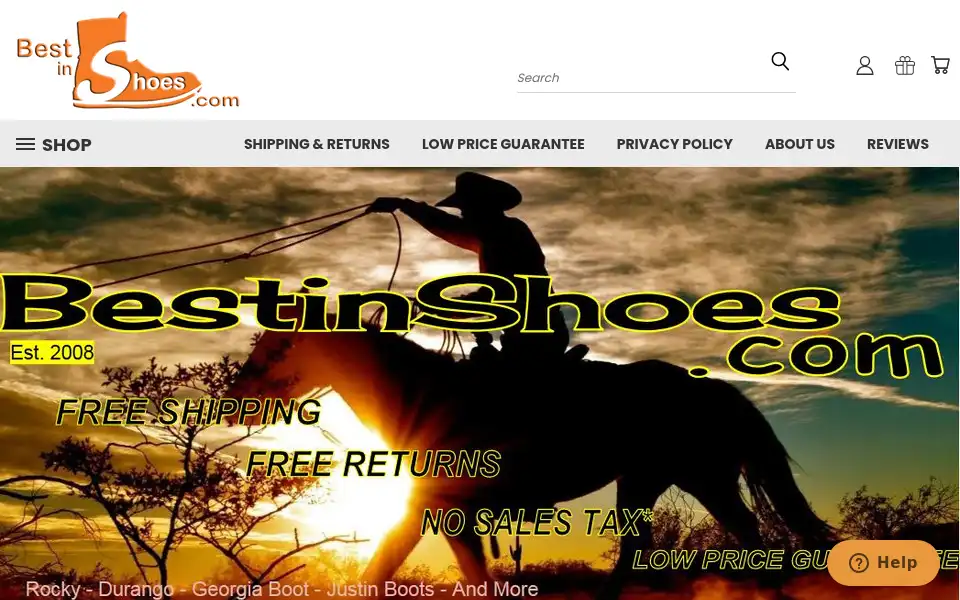 Screenshot of bestinshoes.com