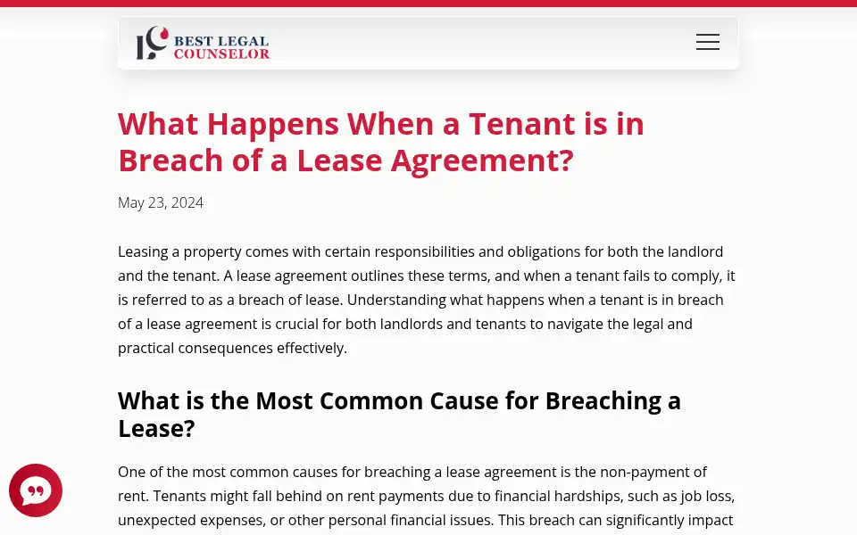 Screenshot of bestlegalcounselor.com