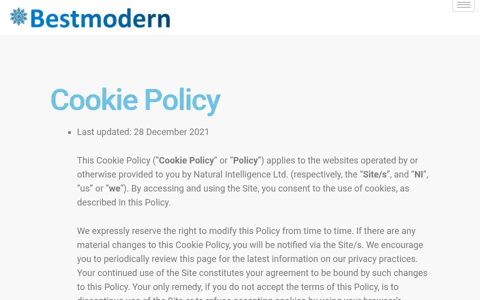 Screenshot of bestmodern.org