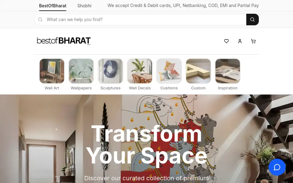 Screenshot of bestofbharat.com