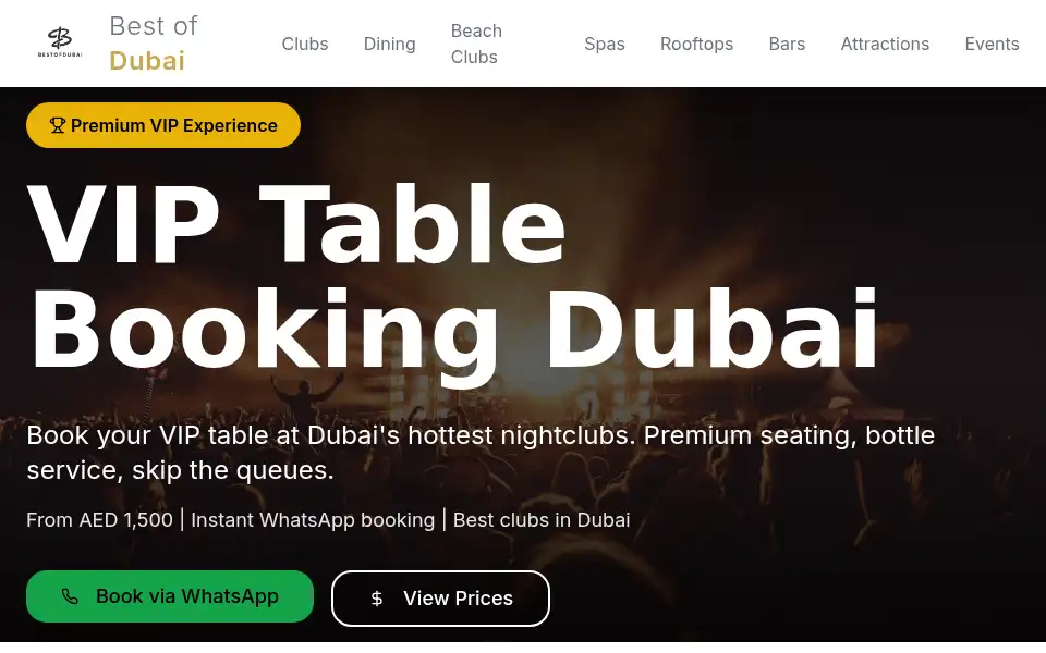Screenshot of bestofdubai.ae