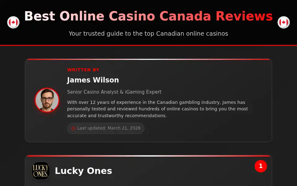 Screenshot of bestonlinecasinocanada.reviews