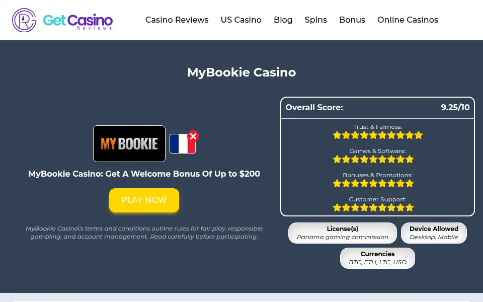 Screenshot of bestonlinecasinousa.us.com