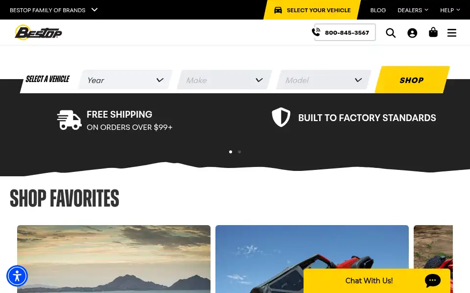 Screenshot of bestop.com