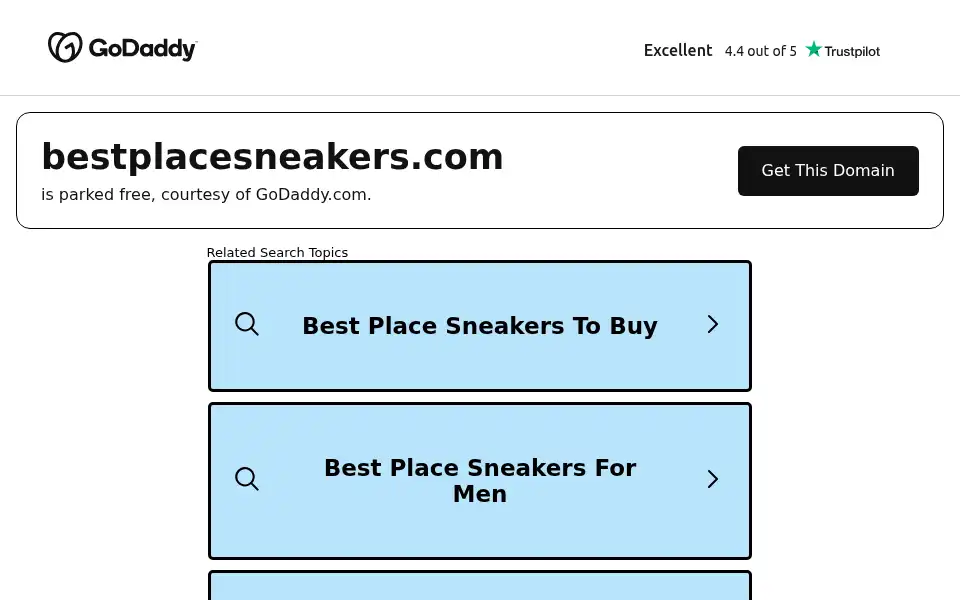 Screenshot of bestplacesneakers.com