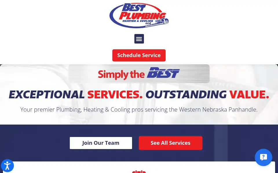 Screenshot of bestplumbingandhvac.com