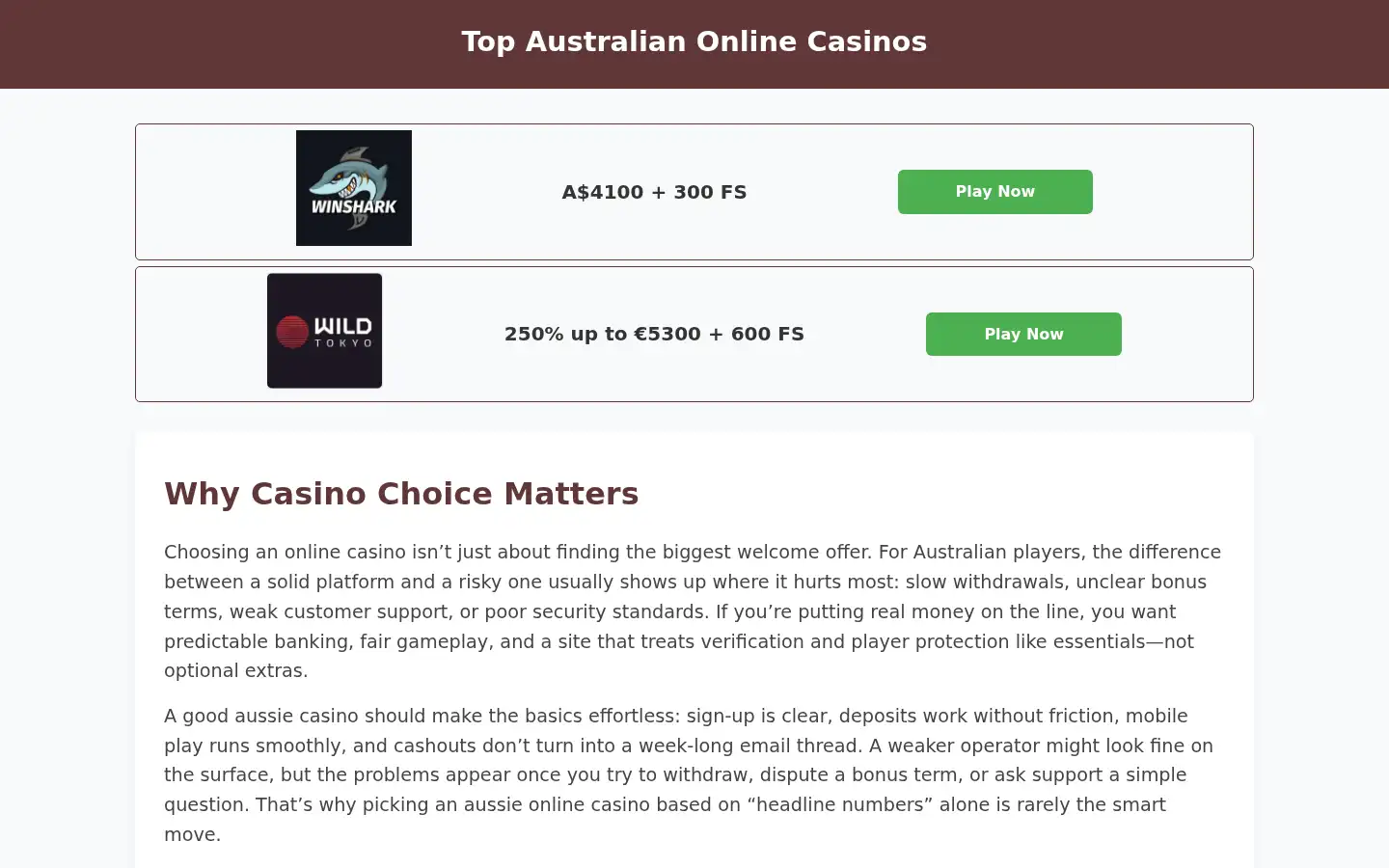 Screenshot of bestpokies.ink