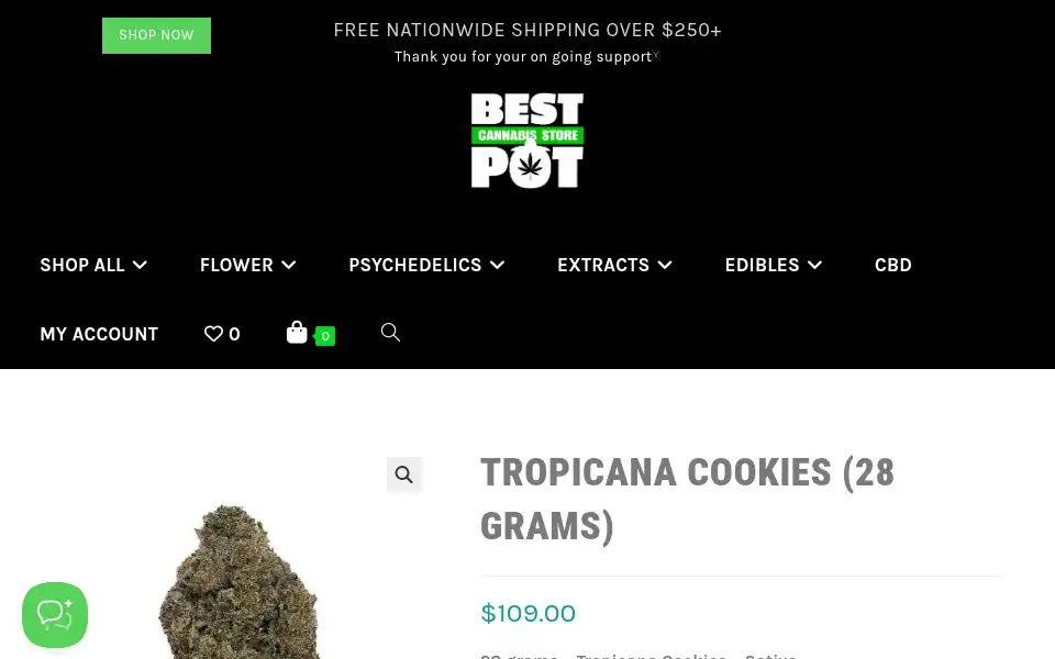 Screenshot of bestpotdelivery.com