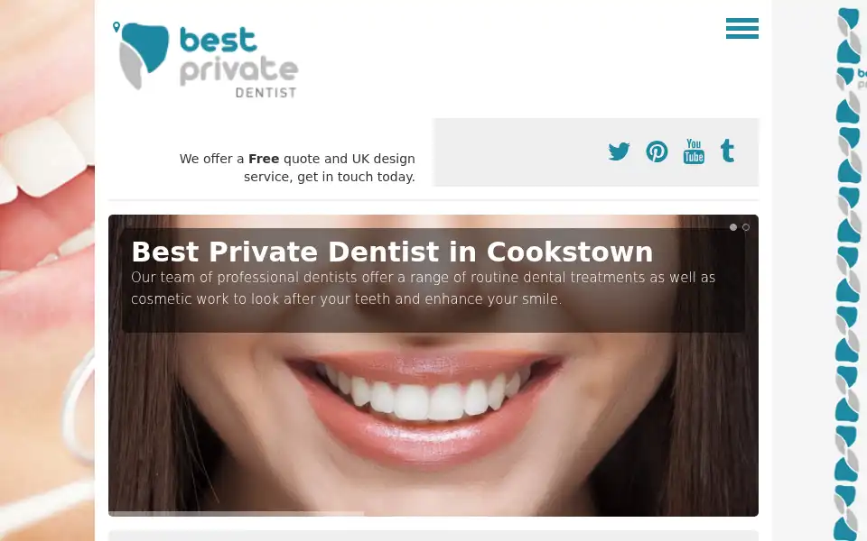 Screenshot of bestprivatedentist.co.uk