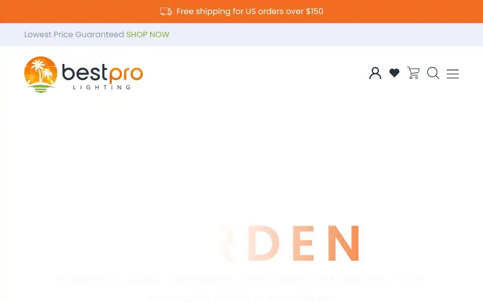 Screenshot of bestprolighting.com