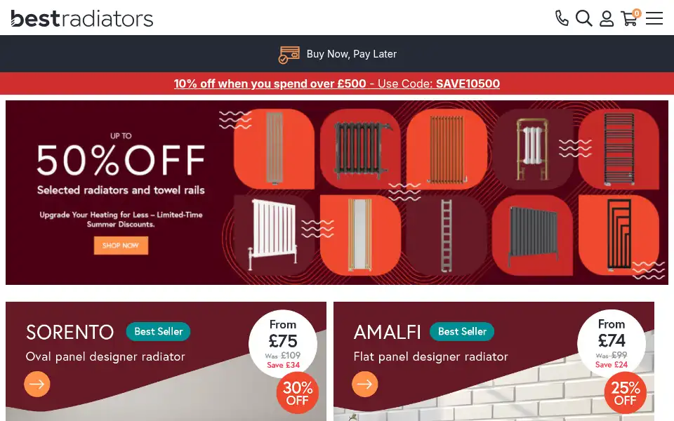 Screenshot of bestradiators.co.uk